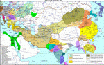 Монгольские завоевания в XIII в. карта с сайта http://www.ostu.ru